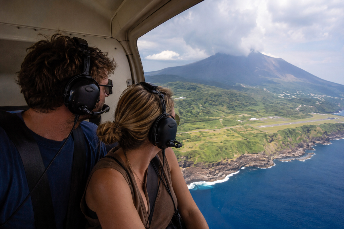 Monte Fuji desde helicóptero
